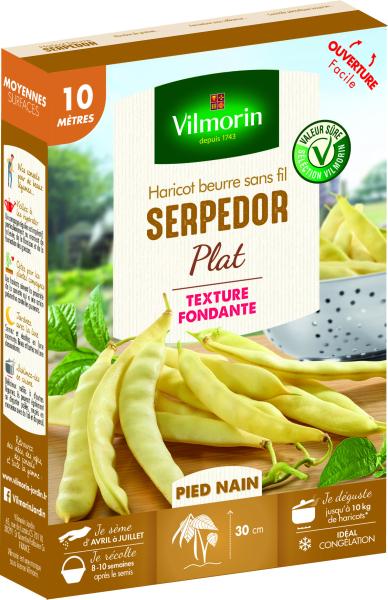 Légumes Secs - Haricot Nain Plat Beurre Serpedor - 10 m - PACKAGING_3D_RECTO